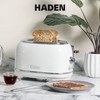 Haden Heritage 2-Slice Wide-Slot Toaster, Stainless-Steel Bread Toaster with Adjustable