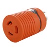 AC WORKS Orange 4Prong 20Amp 125/250Volt NEMA L14-20P Locking Plug