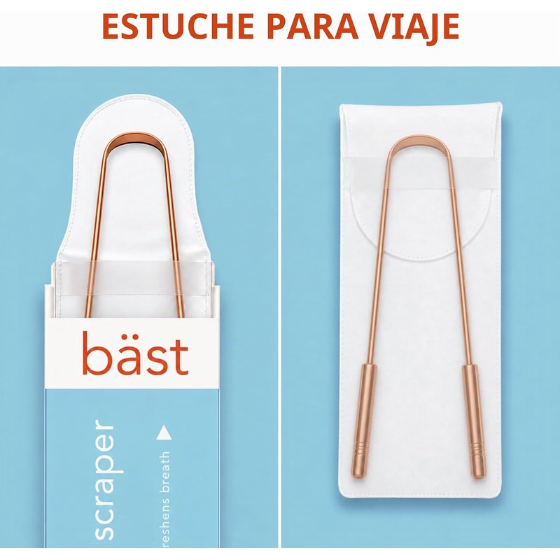 Raspador de Lengua de Cobre - Paquete de 2 Limpiadores