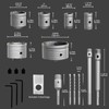 CATITO 17 Pcs Set of Concrete Hole Saw (30mm 40mm