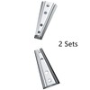 2 Sets Heavy Duty Furniture Metal Connector,Heavy Duty Interlocking Hangers
