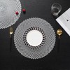 Hosoncovy 4 Pack Decorative PVC Placemats - Hollow Dining Table