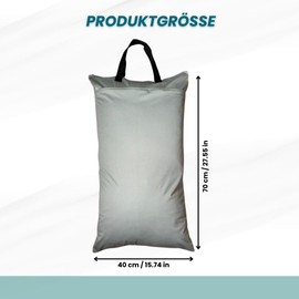 Limea Wet Bag 40 cm x 70 cm, Wetbag, Wet Bag for Nursery, Wet Bag, Nappy Bag, Laundry Bag, Waterproof Bag, Reusable Wetbag, Waterproof Bag, gray, Wet pocket with two compartments