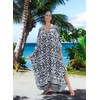 Yanziliu Kaftan Dress for Women,2025 Plus Size Hawaiian Batwing Sleeve