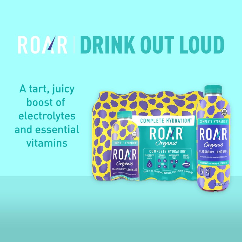 ROAR Complete Hydration Organic - Electrolyte Drinks Loaded with Vitamins