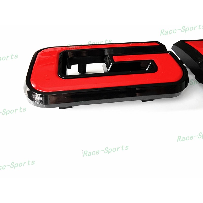 Auto GMC Front Gloss Black Red GMC Emblem Sierra 1500