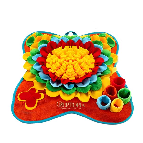 PUPTOPIA Interactive Snuffle Mat for Dogs - Slow Feeding, Anxiety