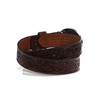 ARIAT Boy's Floral Embossed Leather Belt with Berry Edged Removable
