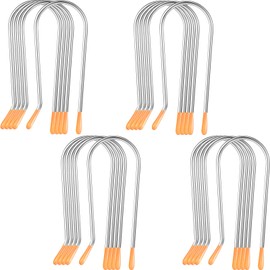WILLBOND 20 Pcs Hot Curler Clips Replacement Kit, Stainless Steel Hot Rollers Securing Pins Assorted Fits Most Sized Rollers Curlers(Medium)