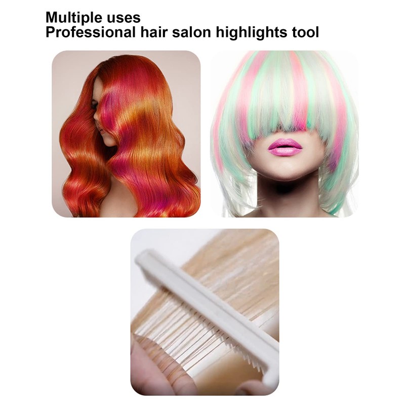 Salon Highlights Comb Rat Tail Teasing Clip Comb, Professional Teasing