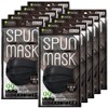 ISDG Spunlace Non-Woven Color Mask, Individually Packaged, 7 Pieces, Black,