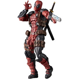 Kaiyodo Revoltech Amazing Yamaguchi Deadpool Ver. 2.5, Total Height: Approx. 6.7 inches (170 mm), Non-scale, PVC & ABS, Painted Action Figure