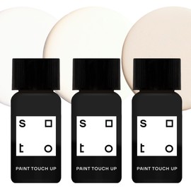 soto Paint Touch Up, Set of 3, 10mL Appliance + Porcelain, High-Gloss Finish (Off-Whites) - White Enamel Porcelain + Bathtub Repair for Tub, Tile, Sink, Stove, Appliances, Interior/Exterior