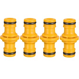 Double Male Hose Connectors, Double Male Hose End Connector Hose Pipe Connectors for Join Garden Hose Pipe Tube and Garden Irrigation System