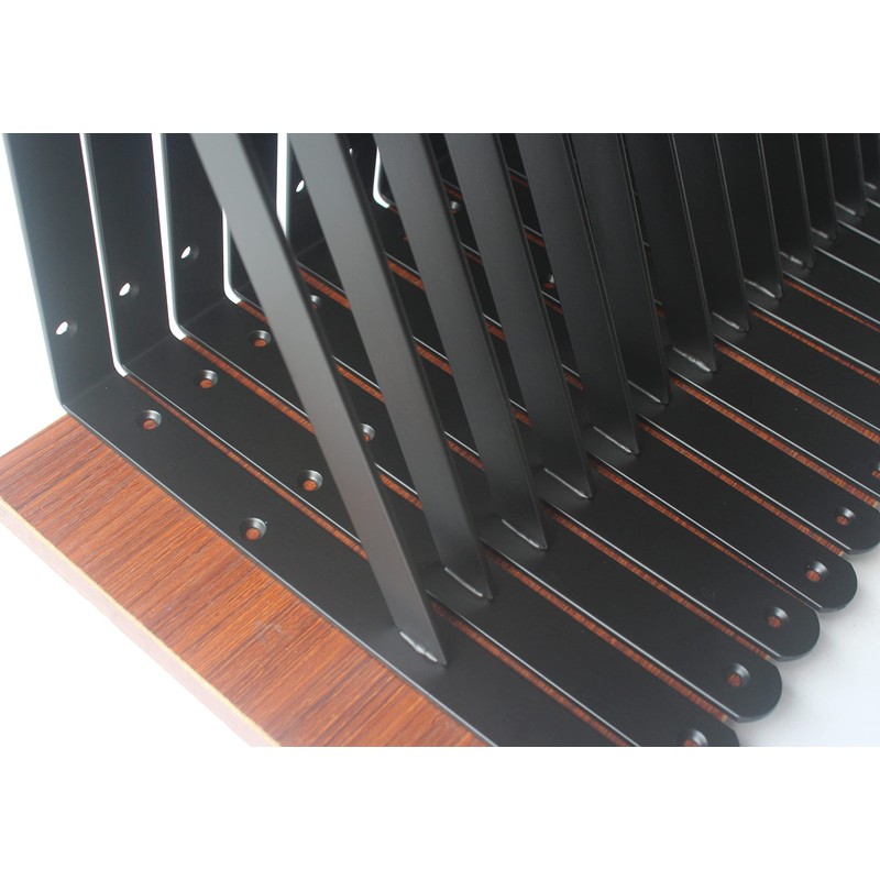 20 Pack L14" x H 10" Black Heavy Duty Shelf