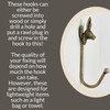 Knobs By Blossom Vintage Antique Brass Iron Wall Hooks Tie