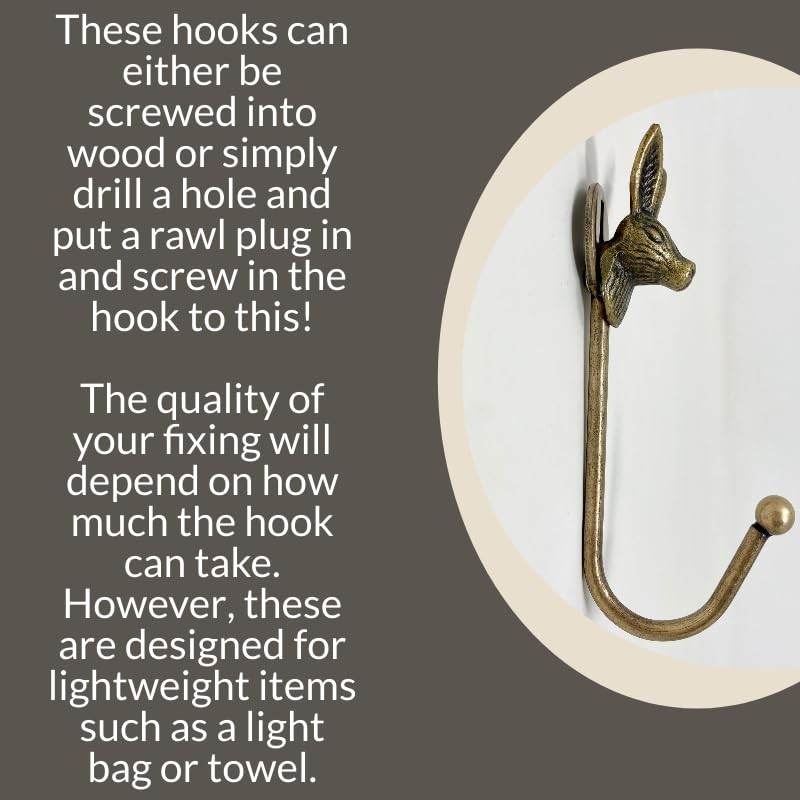 Knobs By Blossom Vintage Antique Brass Iron Wall Hooks Tie