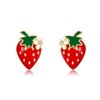 Strawberry Stud Earrings 925 Sterling Silver Strawberry Jewelry Gifts for
