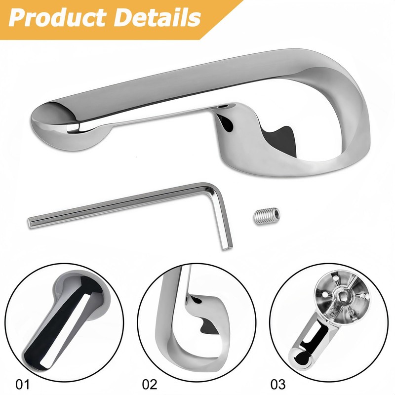 2 Pcs H79 Shower Handle Compatible with Delta Tub &