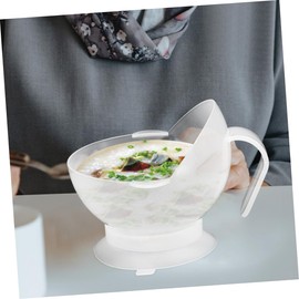 Baluue 2Pcs Suction Cup Bowl for Elderly and Disabled Slip Design Lightweight Dining Assistant for Safe Self Feeding for Seniors with Grip