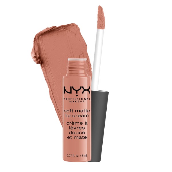 NYX PROFESSIONAL MAKEUP Soft Matte Lip Cream, Lightweight Liquid Lipstick - Stockholm (Mid-Tone Beige Pink)