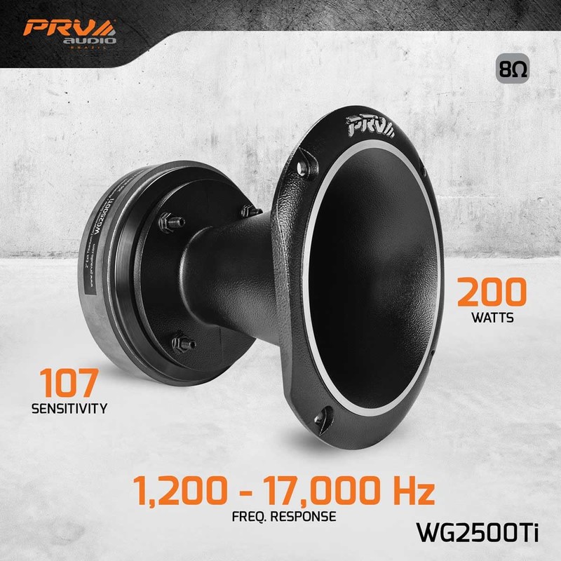 PRV AUDIO WG2500Ti 200 Watts 2" Exit High Frequency Horn