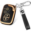 Key Fob Cover for Lexus with Keychain, TPU Key Case