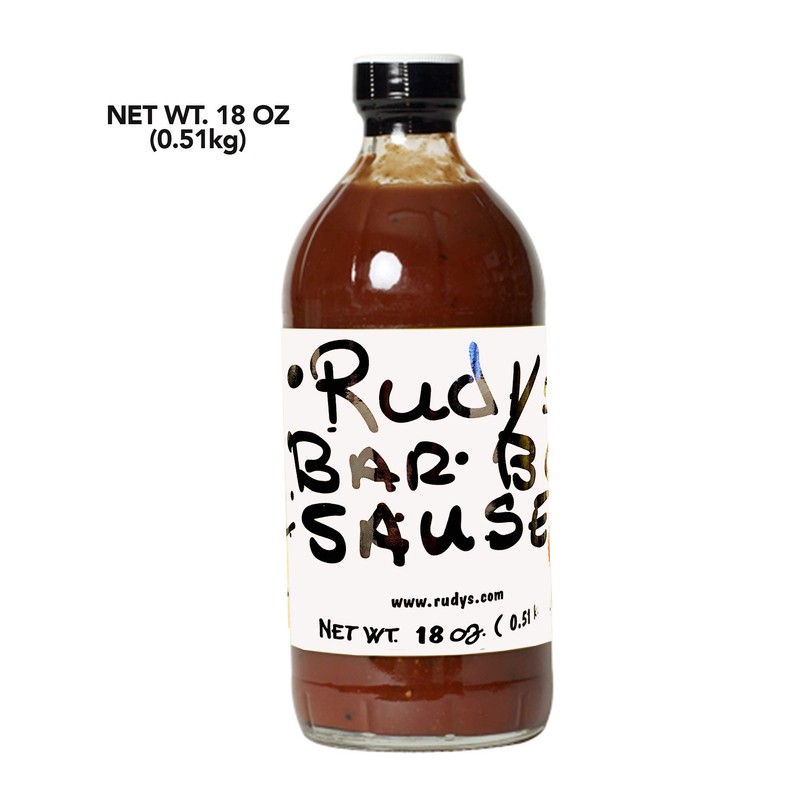 Rudy's Bar-B-Q Sause 18oz Glass Bottle (Original)