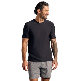 True Classic Workout Shirts for Men - Athletic Tops & Gym Shirts for Men, Quick-Dry Mens Workout Shirt, Pack of 1, Black, S