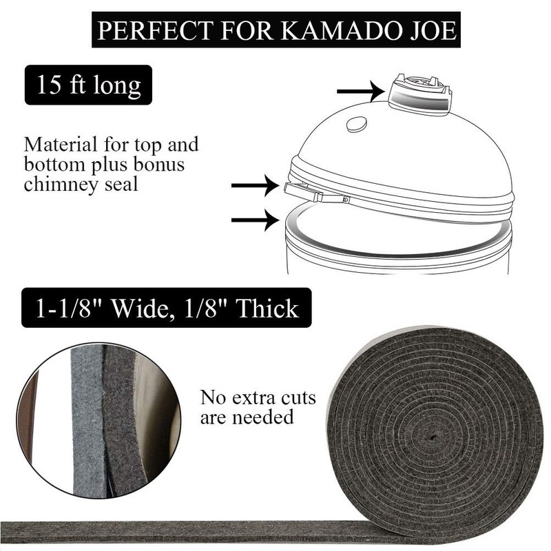KAMaster High Temp Grill Gasket Replacement Fit Kamado Grill Classic,BBQ