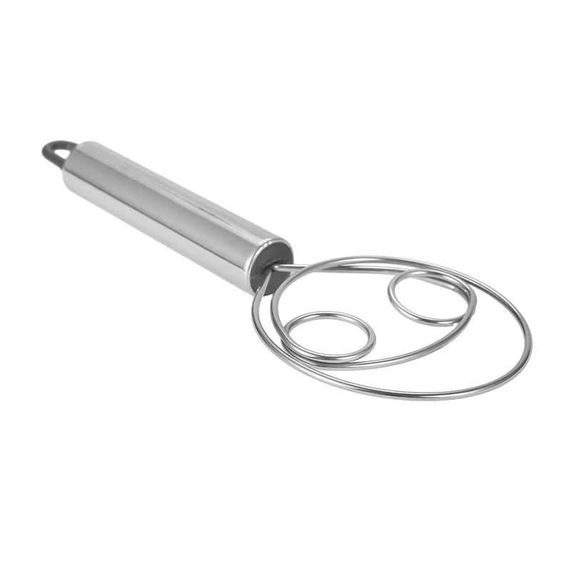 Stainless Steel Dough Whisk for Bread and Pizza - Professional