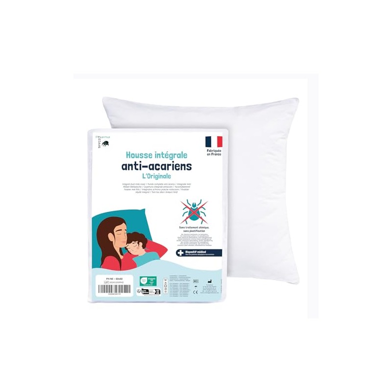 PharmaHousse - Full Mite Proof Pillowcase - Medical Grade -