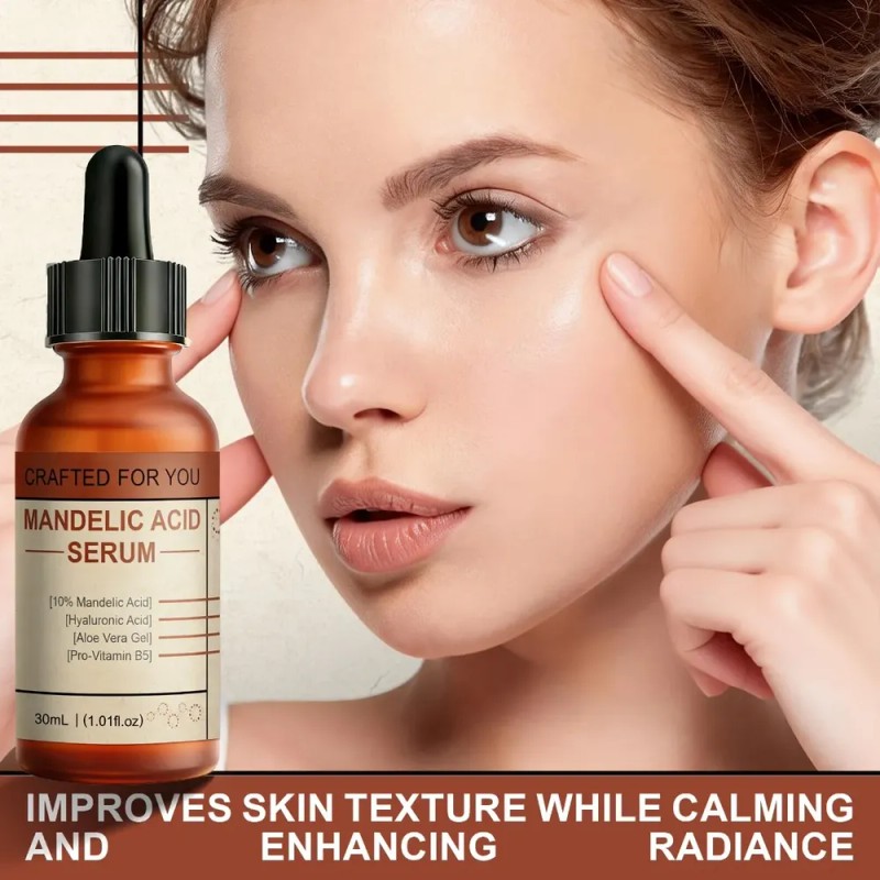 C Sérum Facial De Ácido Mandélico Para Exfoliación Y Piel