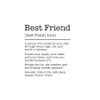 Best Friend Definition Notebook: Heartfelt Gift for Your Bestie –