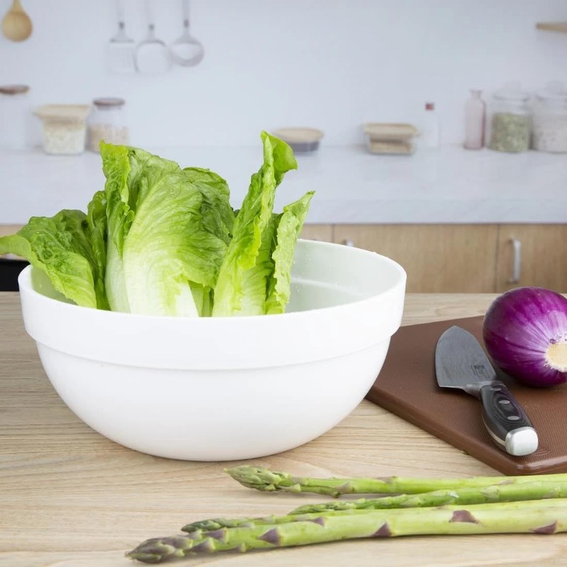 Nisbets Essentials Mixing Bowl PP White - 3Ltr