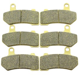 Master Chen Brake Pads for Harley Davidson Road Glide FLTR Custom 2008-2009 2010 2011 2012/ Road Glide FLTRX FLTRXS 2015 2016 2017 2018 2019 2020 2021 2022 FLTRXSE CVO 21-22 Front Rear Brakes MC0103