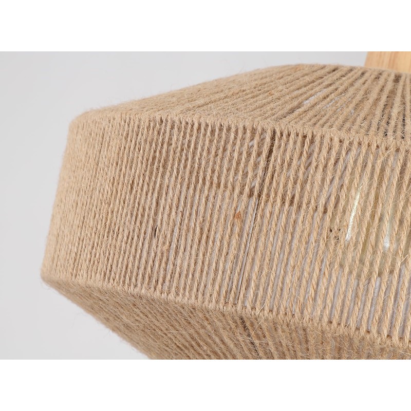 Coastal Large Woven Plug in Pendant Light with 14ft Handmade