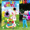 Tatuo Easter Toss Game with 3 Bean Bags Funny Easter