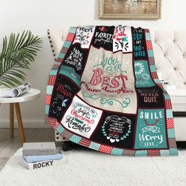 ecarco Christmas Granddaughter Gifts from Grandma - Xmas Gifts for Granddaughter - Granddaughter Gifts from Grandpa, Grandparents - Birthday Gift for Grand Daughter from Grandma Blanket 60" X 50"