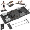 Tabla Deslizante de Pilates 5 en 1, Tabla Abdominal Plegable,