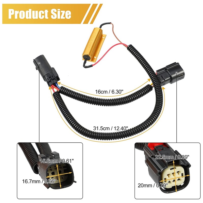 EVGATSAUTO LED Tail Light Conversion Harness for LTZ 2016 2017