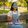 Maquillaje Artístico 12 Arcoíris Pinta Cara Pincel Base Agua