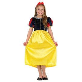 Fun Shack Snow Girl Costume Kids Princess Book Character Fancy Dress Childrens World Book Day Costumes For Girls Large