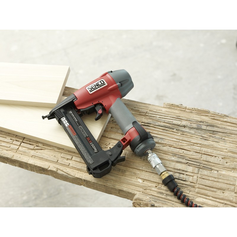 Senco 8C0001N SLS150Mg Medium Wire Finish crown Stapler, Gray/Red