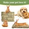 Sukh 4 PCS Rabbit Grass Mats - Natural Hay Woven