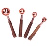 4pcs Rose Gold Measuring Cup with Scale Stainless Steel Measuring
