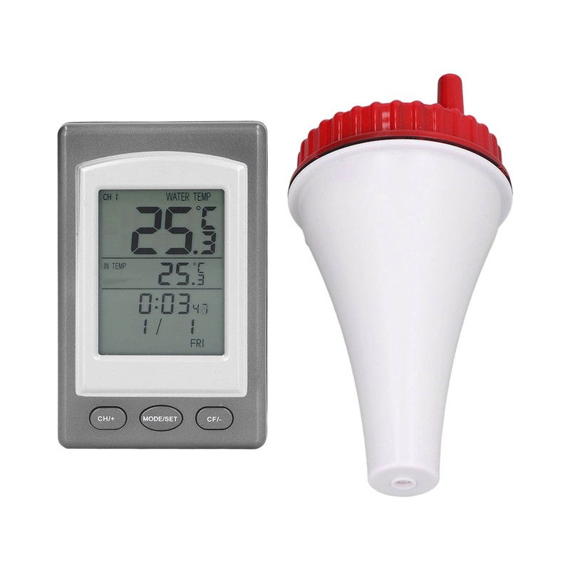 Wireless Swimming Pool Thermometer Solar Powered Floating Water Thermometer with