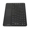 10in Wireless Bluetooth Touchpad Keyboard Retro Round Keycap Ergonomic Magnetic