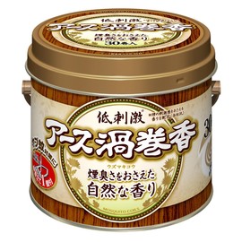 アース渦巻香 蚊取り線香 煙臭さをおさえた自然な香り [30巻缶入]
