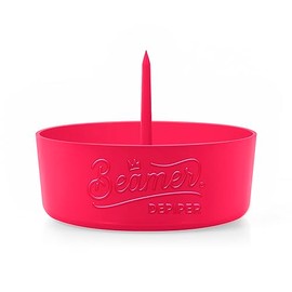 Beamer DePiper Neon Pink Ashtray with Built in Cleaning Poker Spike Tool to Clean out Pipes and Bowls Quickly and Mess Free and Beamer Smoke Sticker